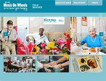 Tablet Screenshot of mealsonwheelspalmbeaches.org